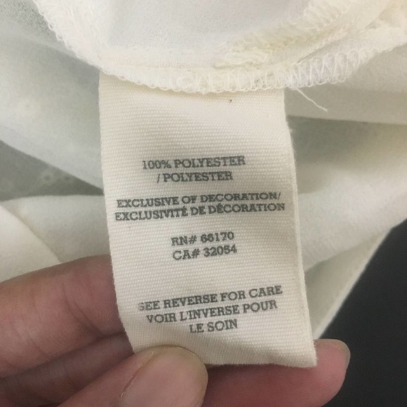 Free People Georgette Eyelet Top Sz XS Sheer Lace Blouse Boho Style - Picture 12 of 15